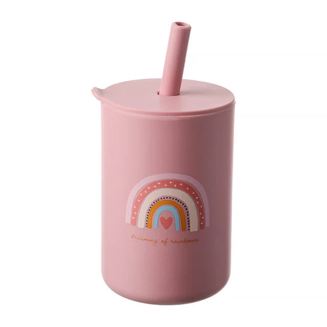 Baby Feeding  Silicone Straw Cup