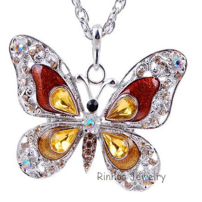 Colourful Butterfly Necklace