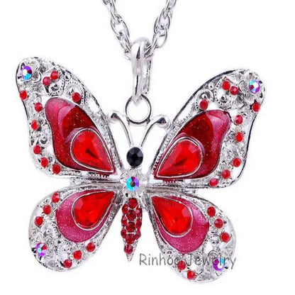 Colourful Butterfly Necklace