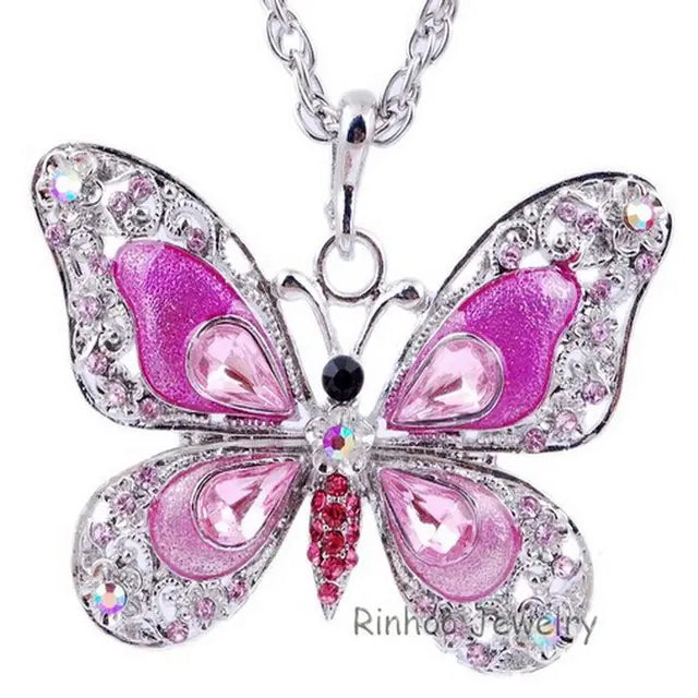 Colourful Butterfly Necklace