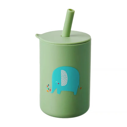 Baby Feeding  Silicone Straw Cup