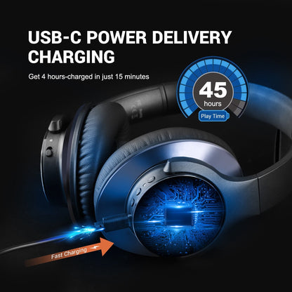 Noise Cancellation Wireless Headphones