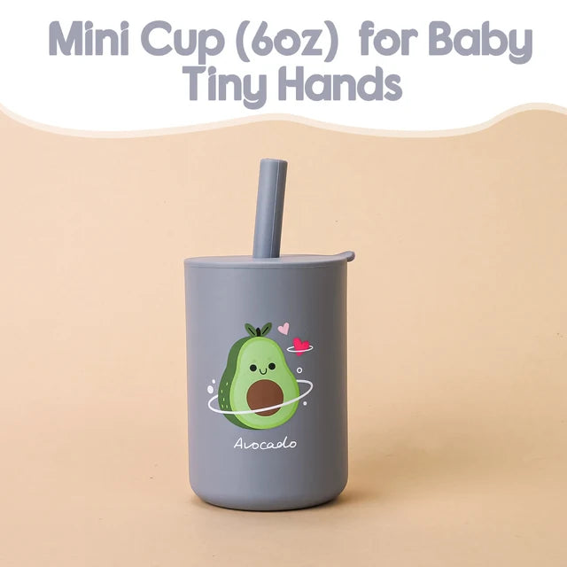 Baby Feeding  Silicone Straw Cup