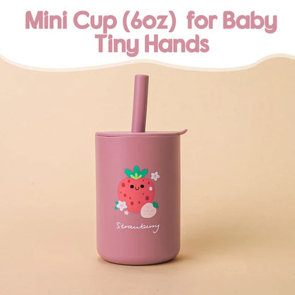 Baby Feeding  Silicone Straw Cup