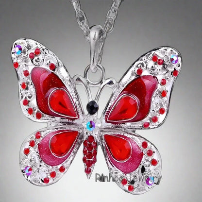 Colourful Butterfly Necklace