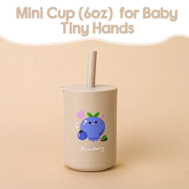 Baby Feeding  Silicone Straw Cup