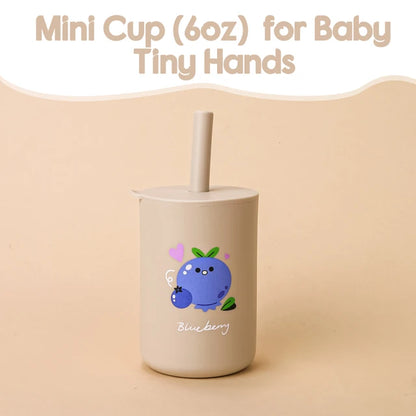 Baby Feeding  Silicone Straw Cup