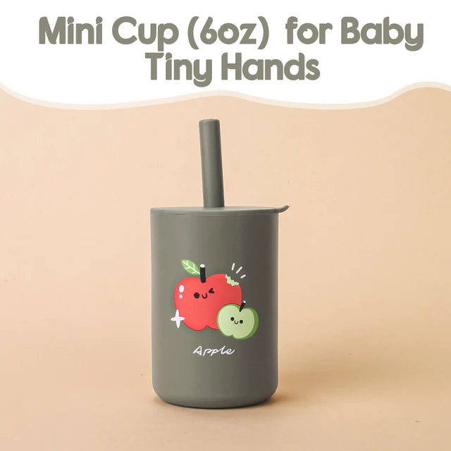 Baby Feeding  Silicone Straw Cup